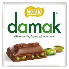 NESTLE DAMAK efsanevı askı молочный шоколад с фисташками 60гр. 1/6шт.*24бл.