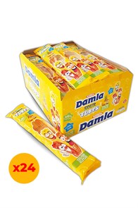 DAMLA жевательные кисло-сладкие трубочки в сахаре “тропикал” 30гр. 1/24шт*8бл.