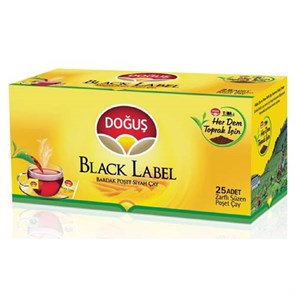 Dogus чай BLACK LABEL черный 25 пакет.  1/12шт.