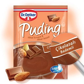 Dr. Oetker пудинг шоколадный с миндалём 104гр.