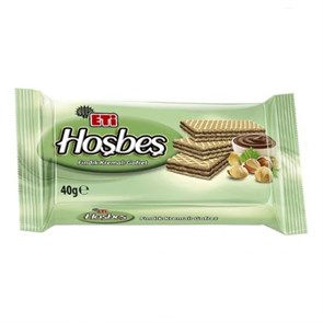 Eti hosbes вафли с ореховым кремом 40гр. 1/24шт.