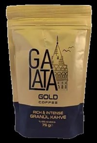 GALATA Кофе GOLD молотый растворимый 75гр.1/24шт.
