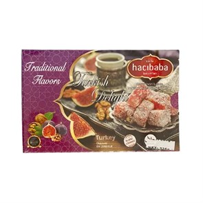 Hacibaba лукум инжир с грецким орехом 225гр.  1/36