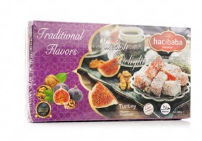 Hacibaba лукум инжир с грецким орехом 400гр. 1/24шт.