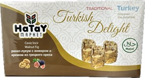 Hatay Market  cevız ıncır рахат-лукум виноградная с начинкой из грецких орехов. 400гр. 1/18шт.