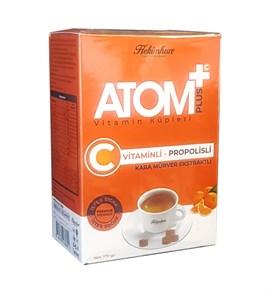 Hekimhan чай прессованный atom + с витамином С 150гр 1/24шт.