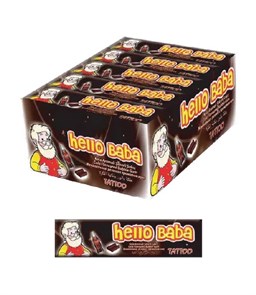 HELLO BABA BOXED COLA FLAVOURED BUBBLE GUM (with tattoo) Жевательные резинки 1/20шт.