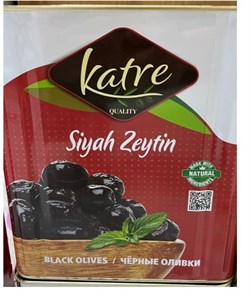 Katre вяленые черные оливки L (231-260) 10кг.