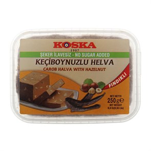 Koska халва кунжутная без сахар с фундуком 250гр. 1/12