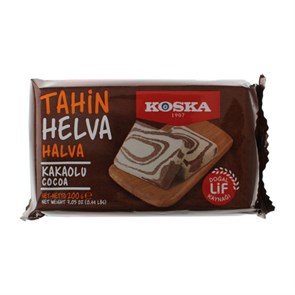 KOSKA халва кунжутная с какао 200гр  1/12шт.