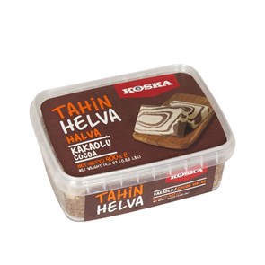 KOSKA халва кунжутная с какао 400гр в пластиковой таре 1/12