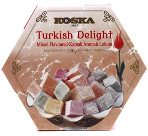 Koska лукум дворцовый с миксом орехов 250гр. 1/12