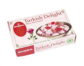 KOSKA Рахат-лукум с ароматом розы  125гр. 1/24шт.