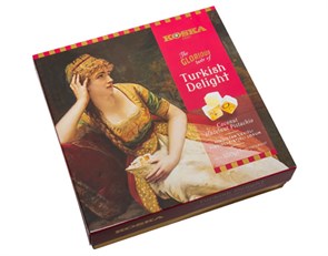 Koska Рахат-лукум с фисташками,фундуком и кокосом в подарочной упаковке 350гр. 1/12
