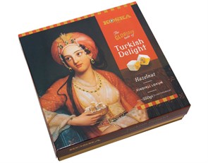 KOSKA Рахат-лукум с фундуком в подарочной упаковке  350гр. 1/12