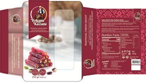 LOKUM KAZANI Рахат-лукум гранат с фисташками 200гр. 1/24шт.