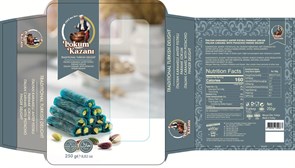 LOKUM KAZANI Рахат-лукум Итальянское карамелью с фисташками  200гр. 1/24шт.