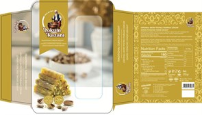 LOKUM KAZANI Рахат-лукум с лимоном и фисташками 200гр. 1/24шт.