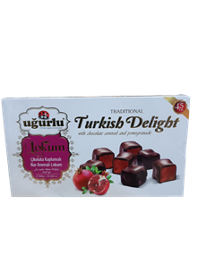 Ugurlu  Лукум  Гранат в шоколаде  300 гр 1/12