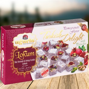 Ugurlu Лукум  Гранат с фисташкой 350 гр  1/12