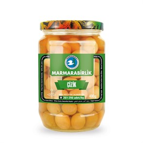 Marmarabirlik CIZIK Оливки L(231-260) с косточкой стекло 400гр. 1/6шт.