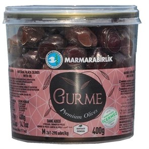 Marmarabirlik  Маслины гурман калибровка M (261-290) 400гр. 1/12шт.