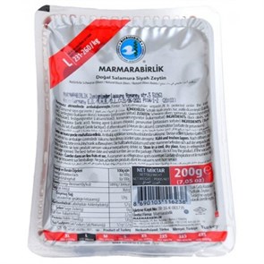Marmarabirlik маслины L-231-260 вакуум 200гр. 1/24шт.  серая уп