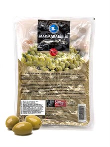 Marmarabirlik маслины зеленые 2xl-181 коктейл вакуум 500гр. 1/24шт.