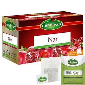 Mindivan чай гранатовый 20пак 30гр 1/12шт.