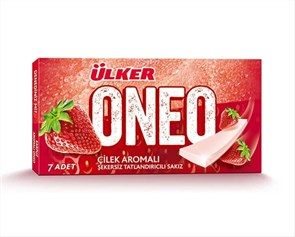 ONEO Ulker жевательная резинка с ароматом клубники 14гр. 1/24шт.*6бл.