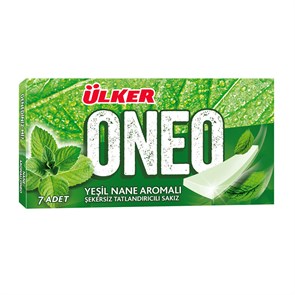 ONEO Ulker жевательная резинка с ароматом зелёной мяты 14гр.