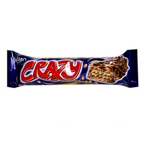 PAPITA вафли CRAZY покр. молочн. шоколадом с какао начинкой и воздушным рисом 30гр. 1/24шт.*6бл.