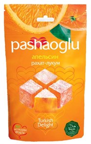 Pashaoglu рахат-лукум с цедрой апельсина 150гр.  1/18шт.