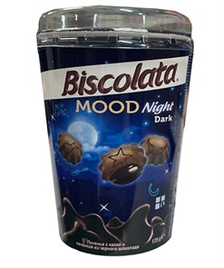 Печенье Biscolata Mood BITTER из шоколадного крема 115г (стакан) 24шт/кор