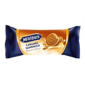 ULKER Печенье-сендвич “McVities” цельнозерновое c шоколадным карамелью 90гр. 1/18шт.