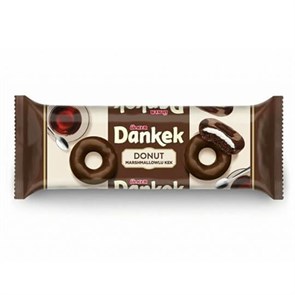 Пончик Ulker Dankek с маршмеллоу в шоколаде 162гр. 1/12шт.