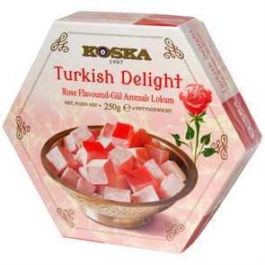 Рахат-лукум со вкусом розы KOSKA 250гр. 1/12шт.