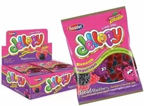 SAADET JELLOPY Жевательный мармелад Ежевика 80гр. 1/12шт.