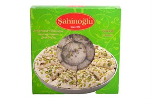 Sahinoglu халва тахинная с фисташка 350гр. 1/12шт.