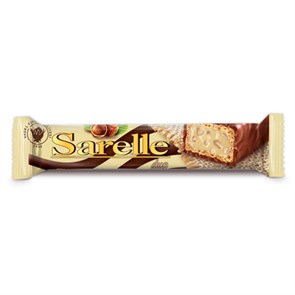 Sarelle вафли шоколад с фундуком белая ночинка 33гр. 20*6