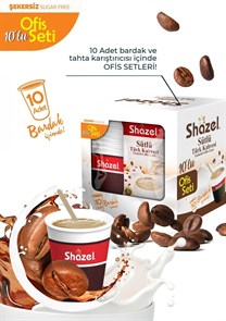 SHAZEL Набор для приготовления быстрорастворимого кофе-латте turkhis без сахара 1/12