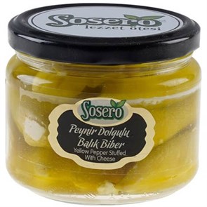 SOSERO Перец острый фаршированные сыром  290гр. 1/12шт.