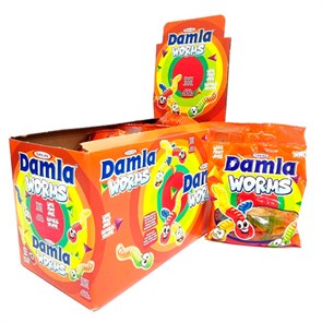 Tayash DAMLA GUMMY Жевательный мармелад червячки 80гр. 1/12шт.*6бл.