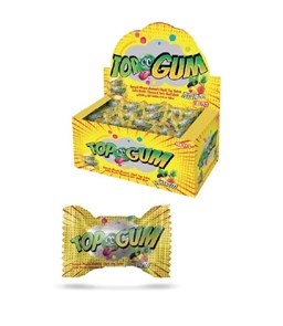 TOPGUM TUTTI FRUTTI FLAVOURED SOUR BALLGUM Жевательные резинки 1/100шт.