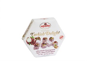 Ugurlu Лукум Altigen Гранат с фисташкой в пудре 250 гр 1/12шт.