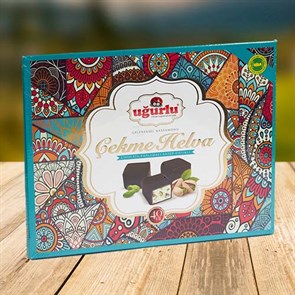 Ugurlu Пончик халва  çekme helva в шоколаде с фисташкой 175 гр 1/14