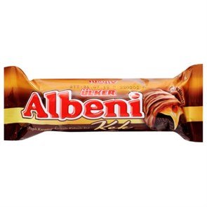 ULKER albeni bar cake бисквитное какао пирожное с карам.начинкой  40гр.  1/18шт.*9бл.