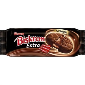 Ulker biskrem Extra печенье с какао крем начинкой 184гр.*18шт.