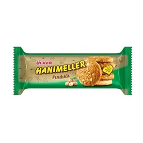 ULKER hanimeller печенье с орехом 82гр. 1/18шт.