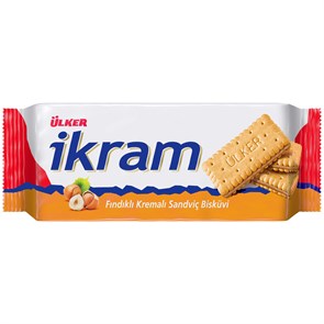 ULKER ikram фундук печенье с начинкой 84гр. 1/24шт.